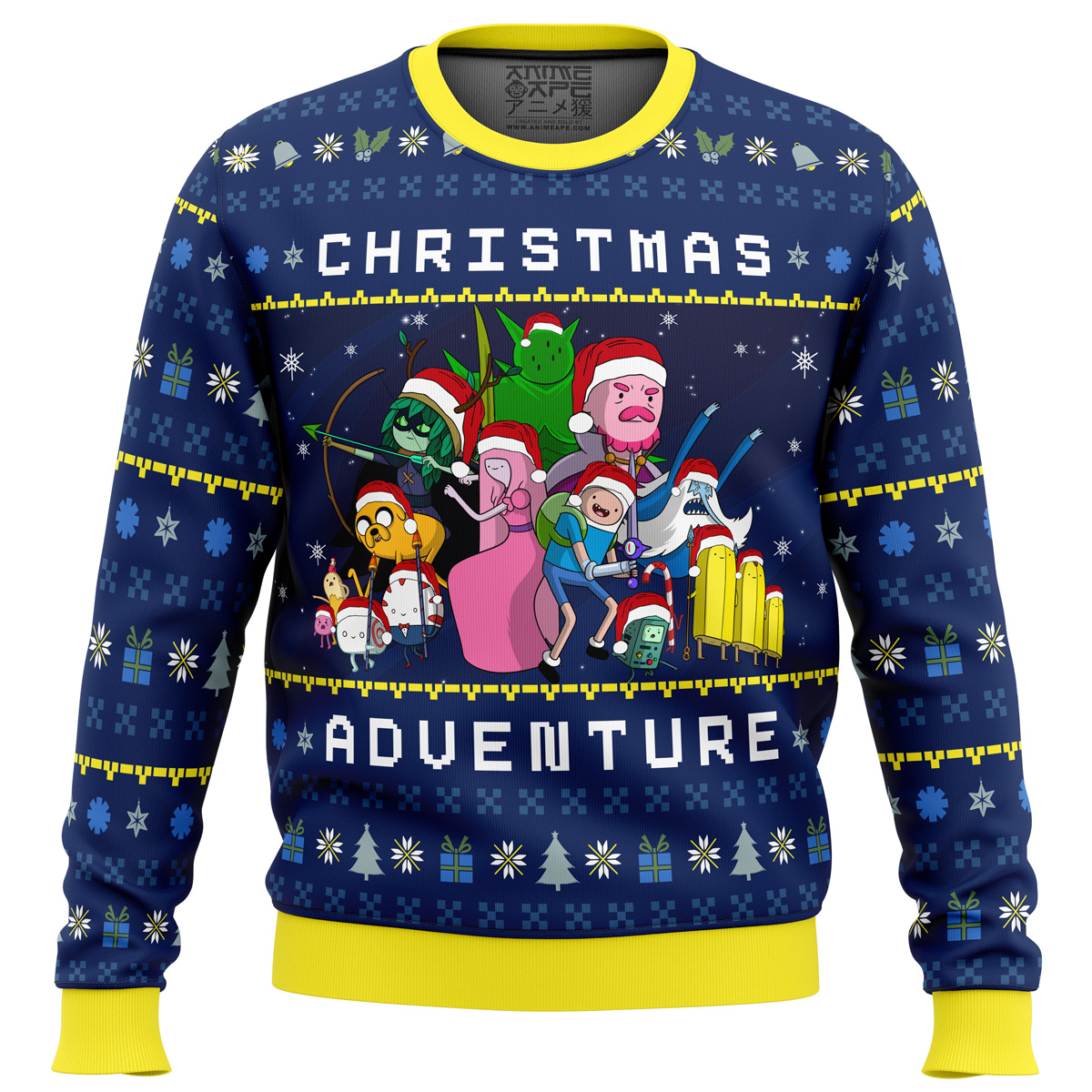 adventure time christmas quest ugly christmas sweater ana2207 6815 - Fandomaniax Store