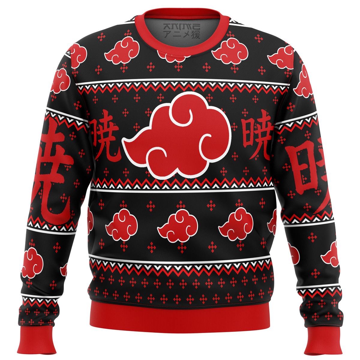 akatsuki naruto ugly christmas sweater ana2207 6492 - Fandomaniax Store