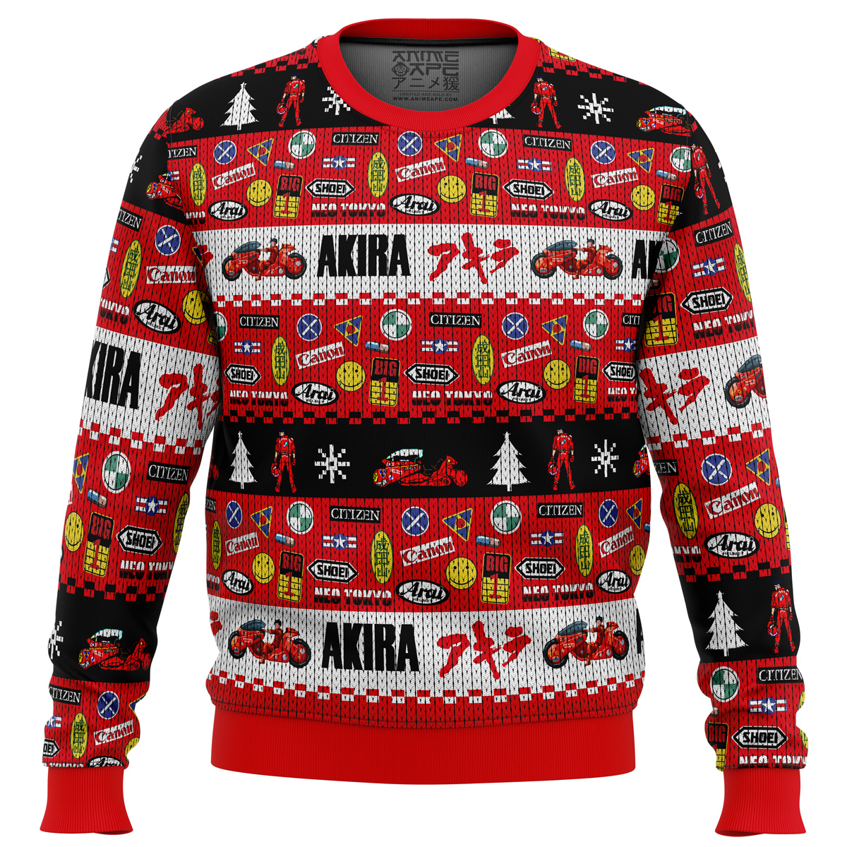 akira bike decals ugly christmas sweater ana2207 3322 - Fandomaniax Store