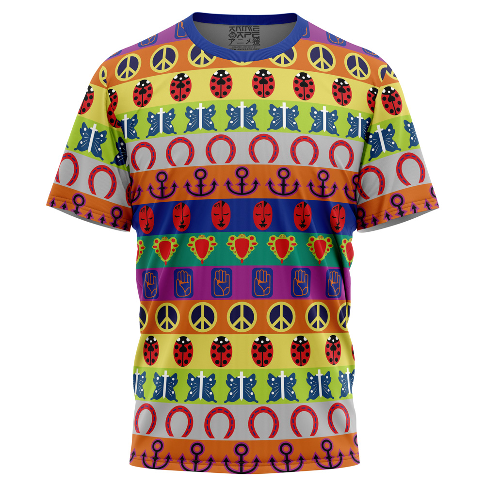 all symbols pattern jojos bizarre adventure shirt ana2207 6011 - Fandomaniax Store