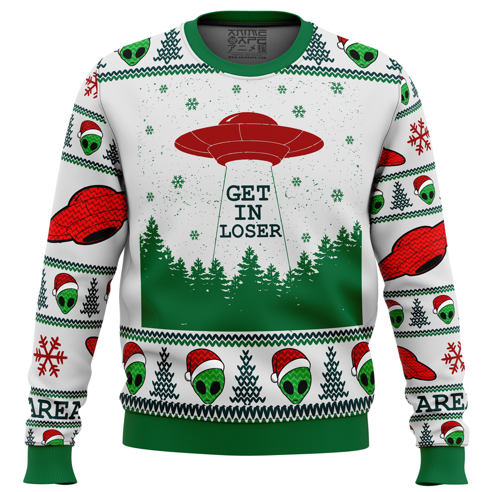 area 51 get in loser ugly christmas sweater ana2207 3562 - Fandomaniax Store
