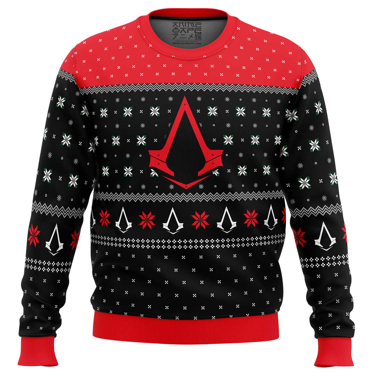 assassins creed assassin insignia symbol ugly christmas sweater ana2207 2490 - Fandomaniax Store