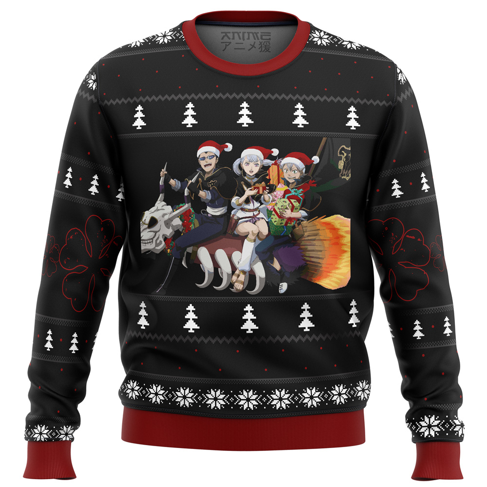 black clover holiday ugly christmas sweater ana2207 3450 - Fandomaniax Store
