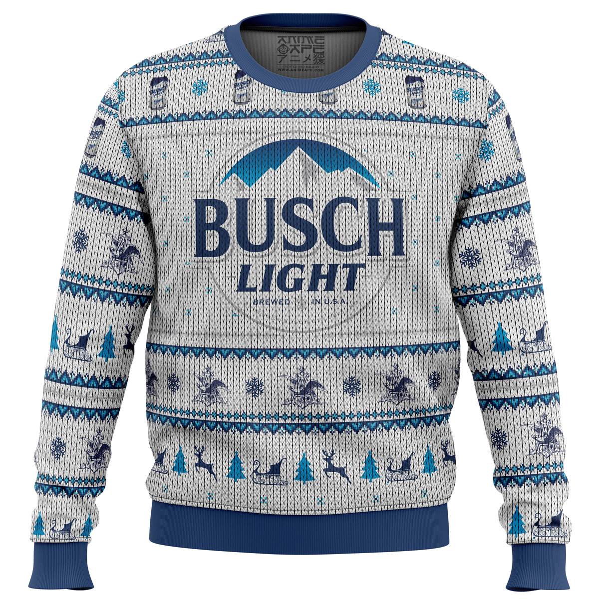 busch light ugly christmas sweater ana2207 8200 - Fandomaniax Store