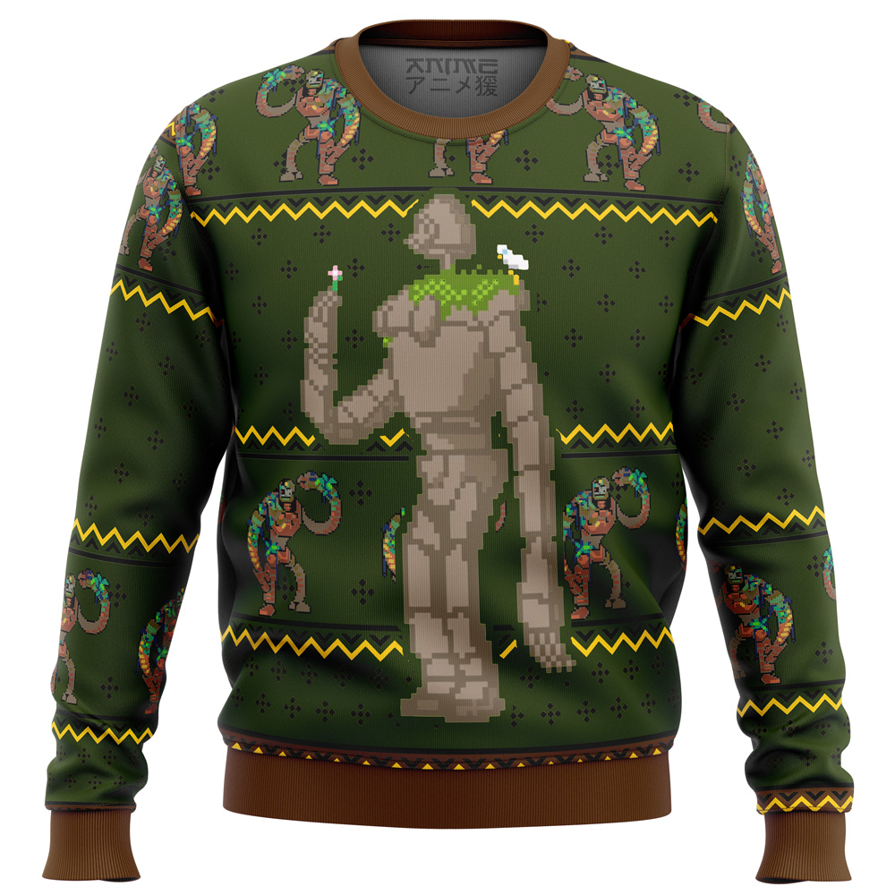 castle in the sky laputan robot soldier ugly christmas sweater ana2207 4327 - Fandomaniax Store