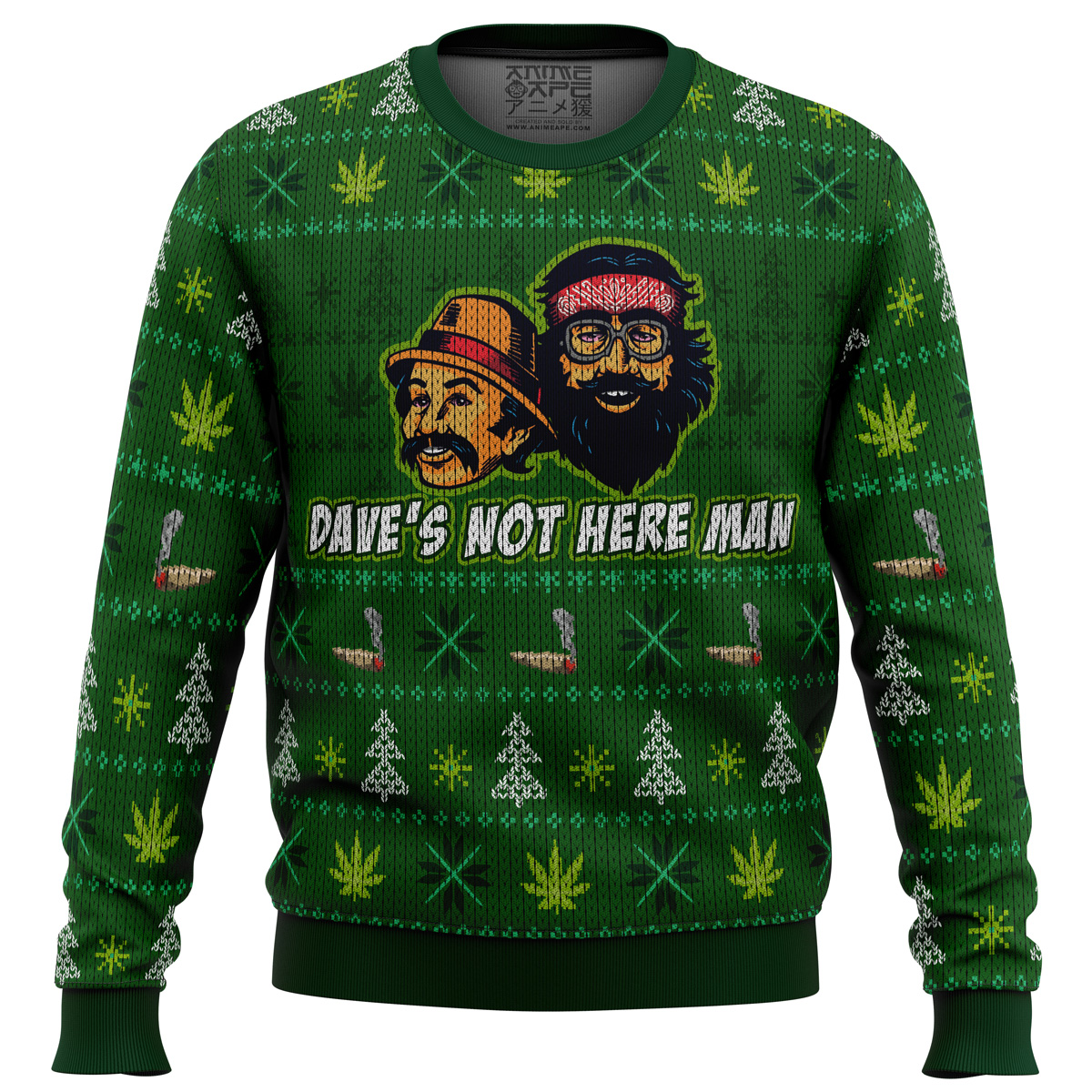 cheech and chong ugly christmas sweater ana2207 6604 - Fandomaniax Store