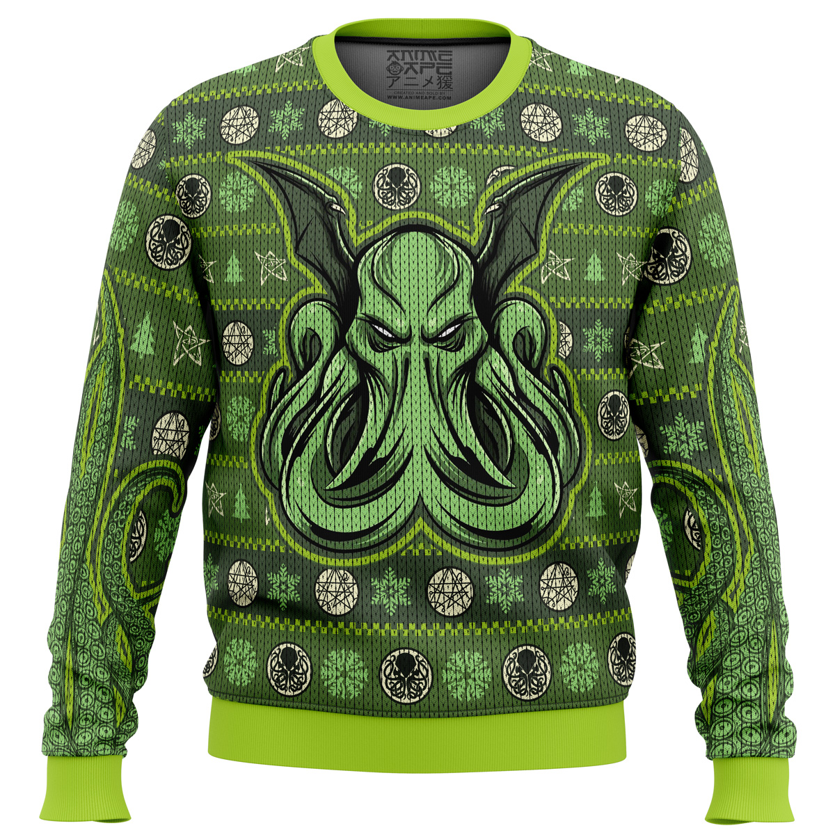 cthulhu ugly christmas sweater ana2207 3530 - Fandomaniax Store