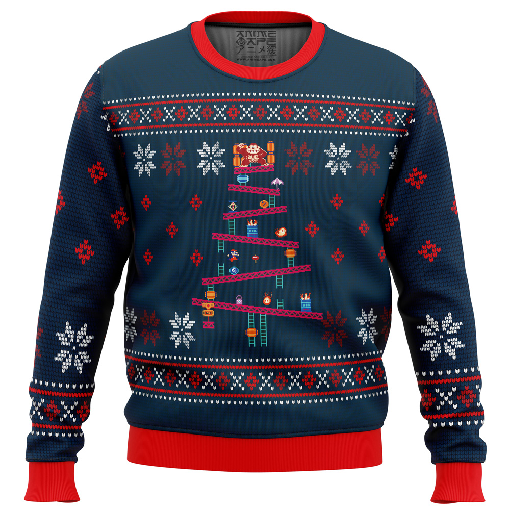 donkey kong ugly christmas sweater ana2207 6185 - Fandomaniax Store