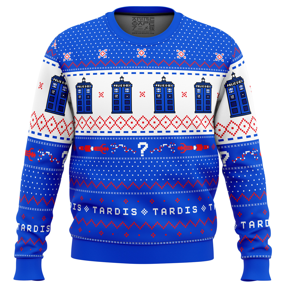 dr who tardis christmas sweater ana2207 7996 - Fandomaniax Store