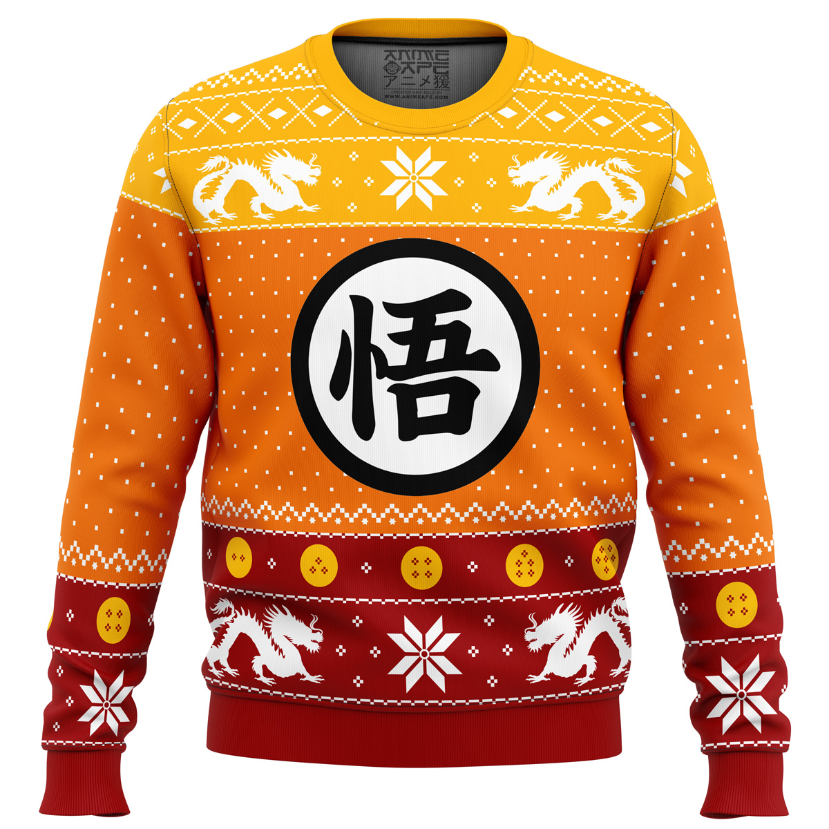 dragon ball z guko christmas ugly christmas sweater ana2207 3236 - Fandomaniax Store