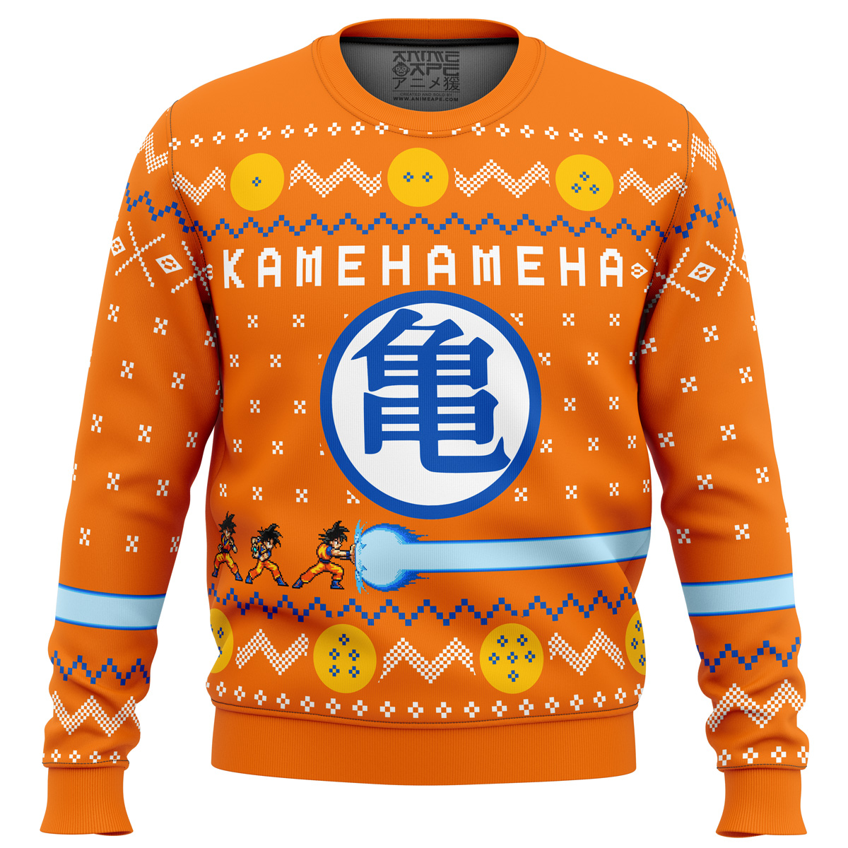 dragon ball z kamehameha ugly christmas sweater ana2207 2587 - Fandomaniax Store