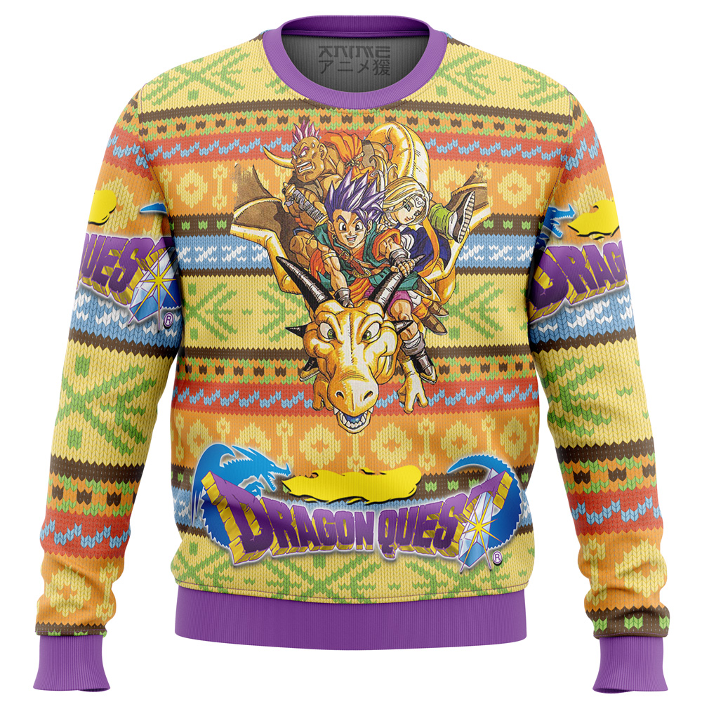 dragon quest alt ugly christmas sweater ana2207 4387 - Fandomaniax Store