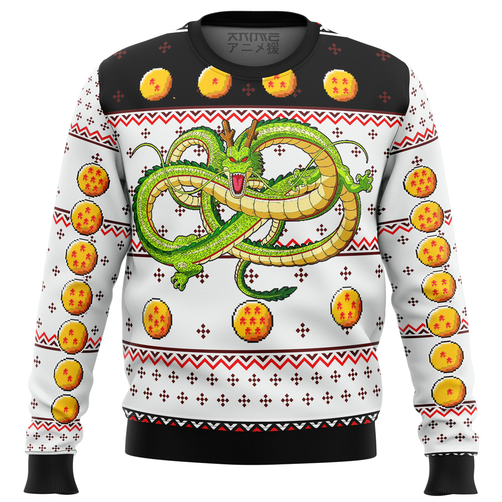 dragonball z shenron ugly christmas sweater ana2207 1331 - Fandomaniax Store