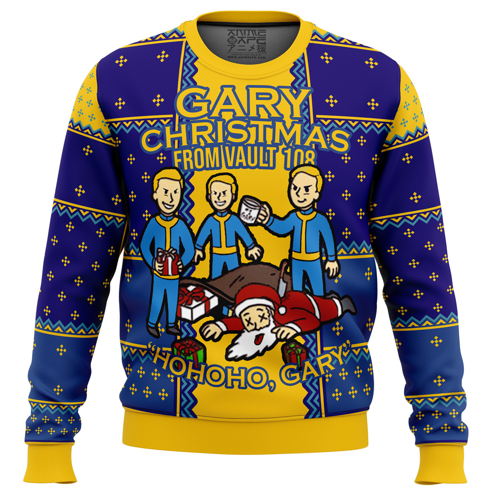 fallout gary ugly christmas sweater ana2207 8926 - Fandomaniax Store