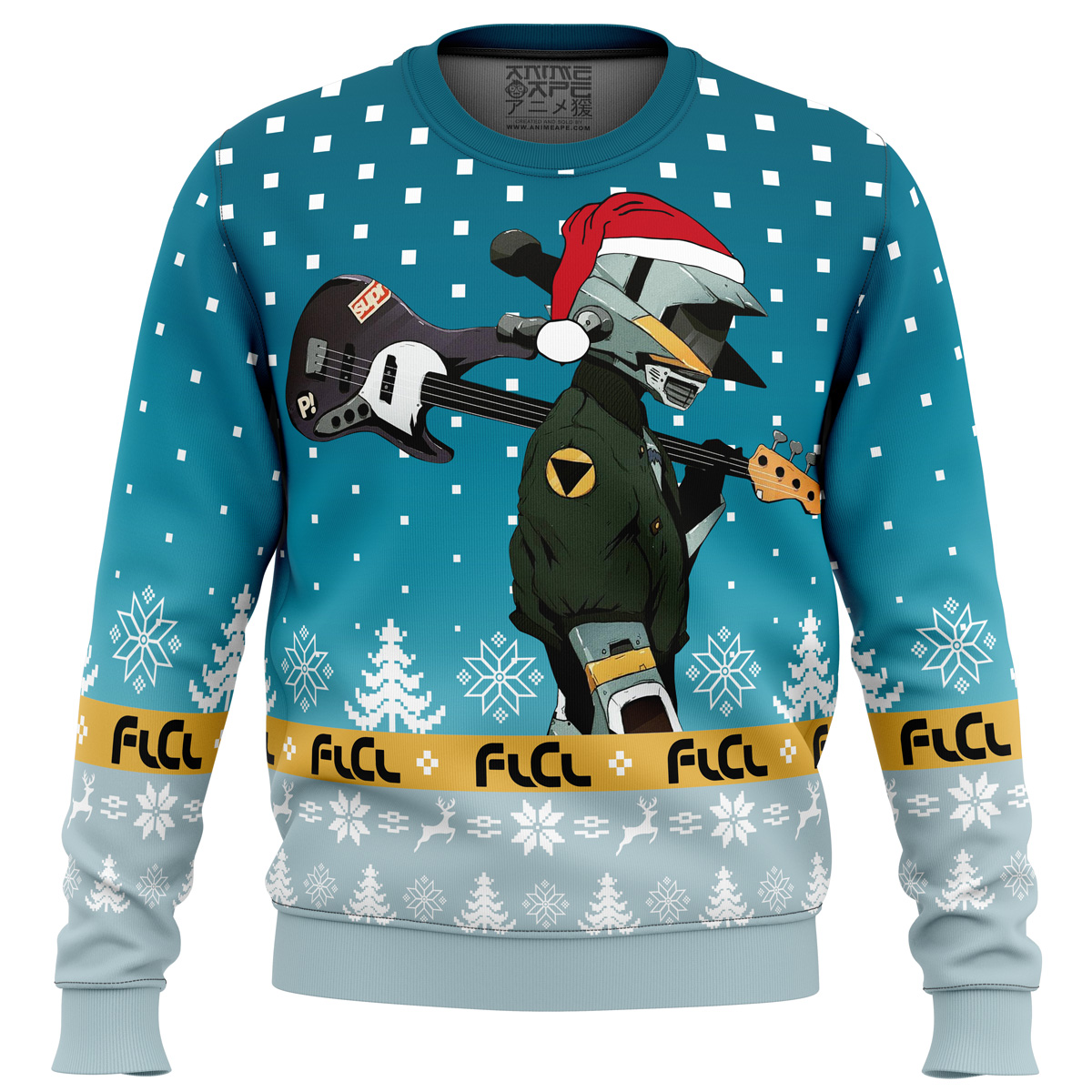 flcl canti saw christmas tree ugly christmas sweater ana2207 5789 - Fandomaniax Store