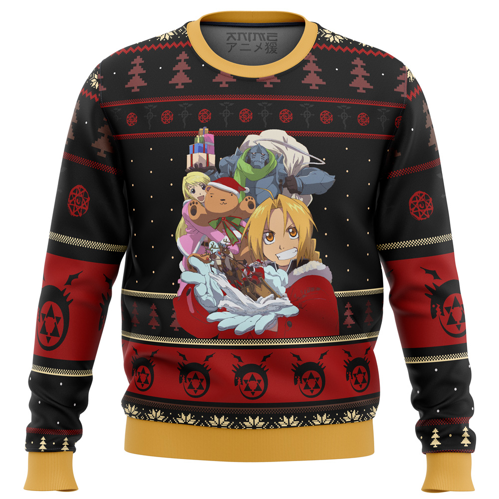 fullmetal alchemist holidays ugly christmas sweater ana2207 3485 - Fandomaniax Store