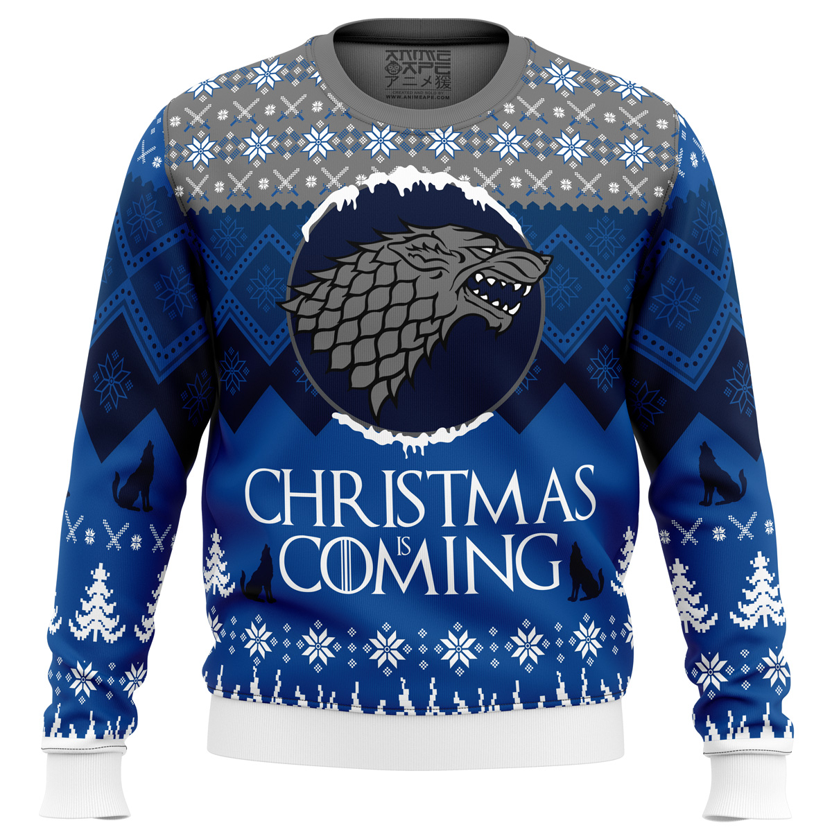 game of thrones christmas is coming ugly christmas sweater ana2207 6912 - Fandomaniax Store
