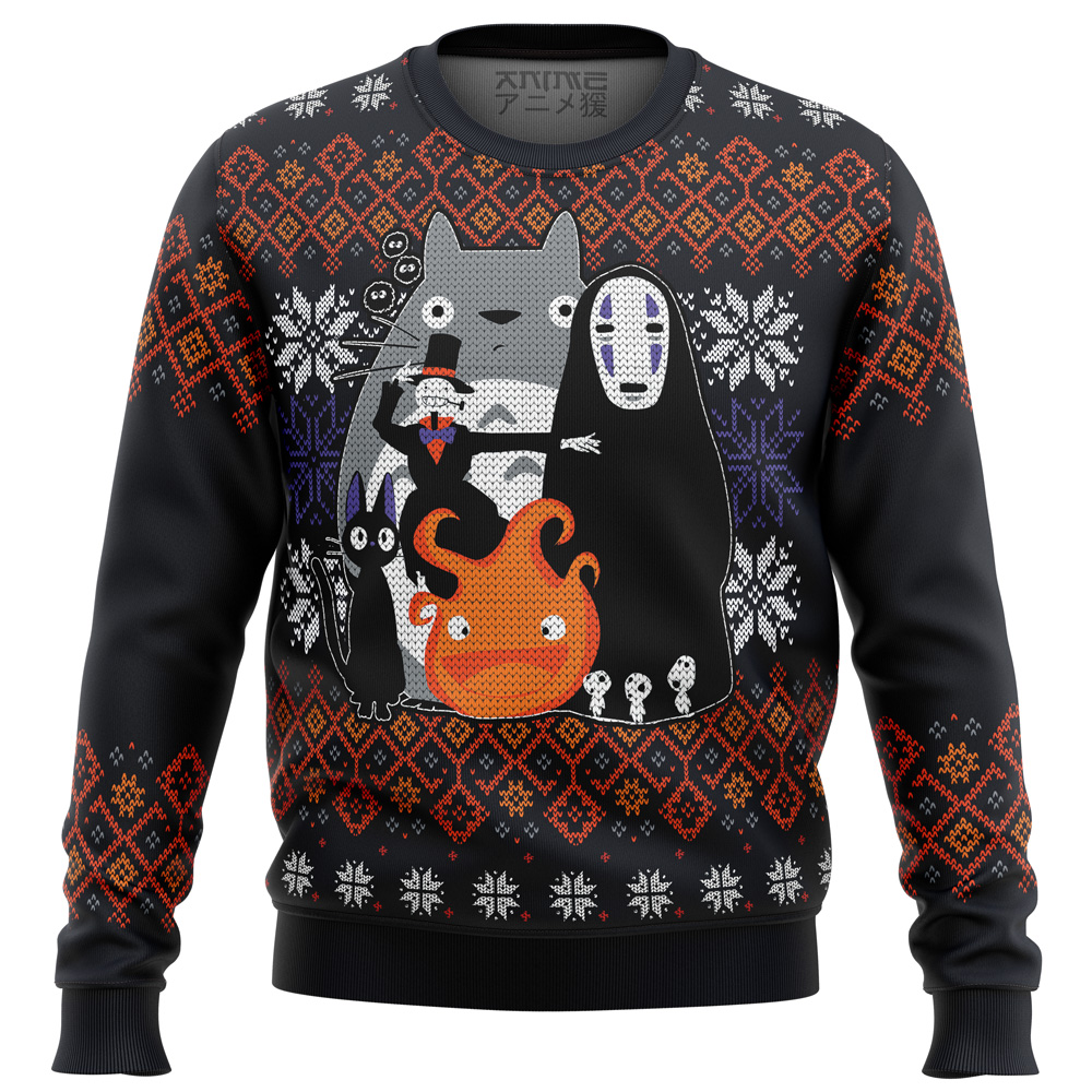 ghibli miyazaki ugly christmas sweater ana2207 3643 - Fandomaniax Store