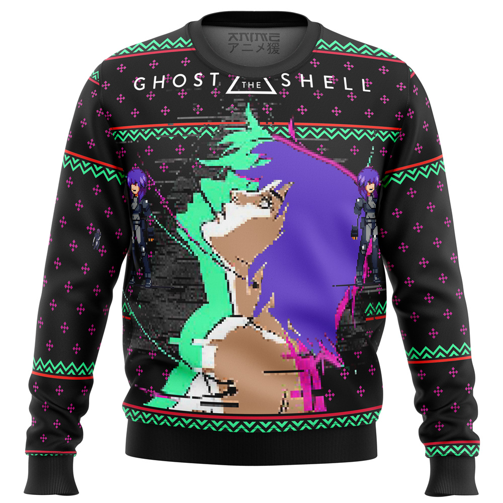 ghost in the shell major ugly christmas sweater ana2207 2541 - Fandomaniax Store