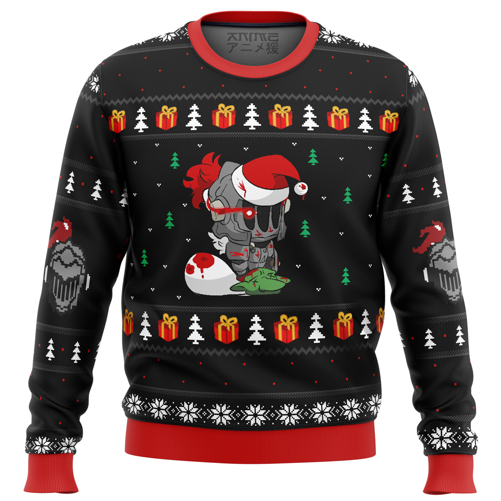 goblin slayer santa ugly christmas sweater ana2207 8113 - Fandomaniax Store