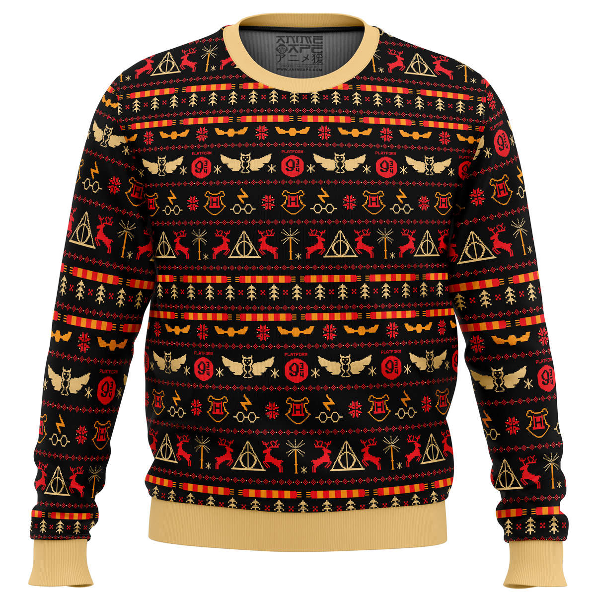 harry potter christmas ornaments ugly christmas sweater ana2207 3764 - Fandomaniax Store