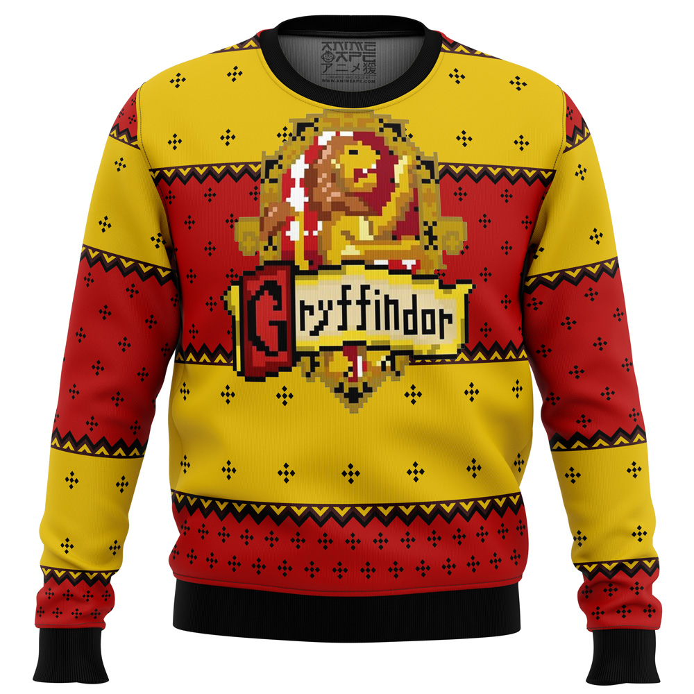 harry potter gryffindor ugly christmas sweater ana2207 8985 - Fandomaniax Store