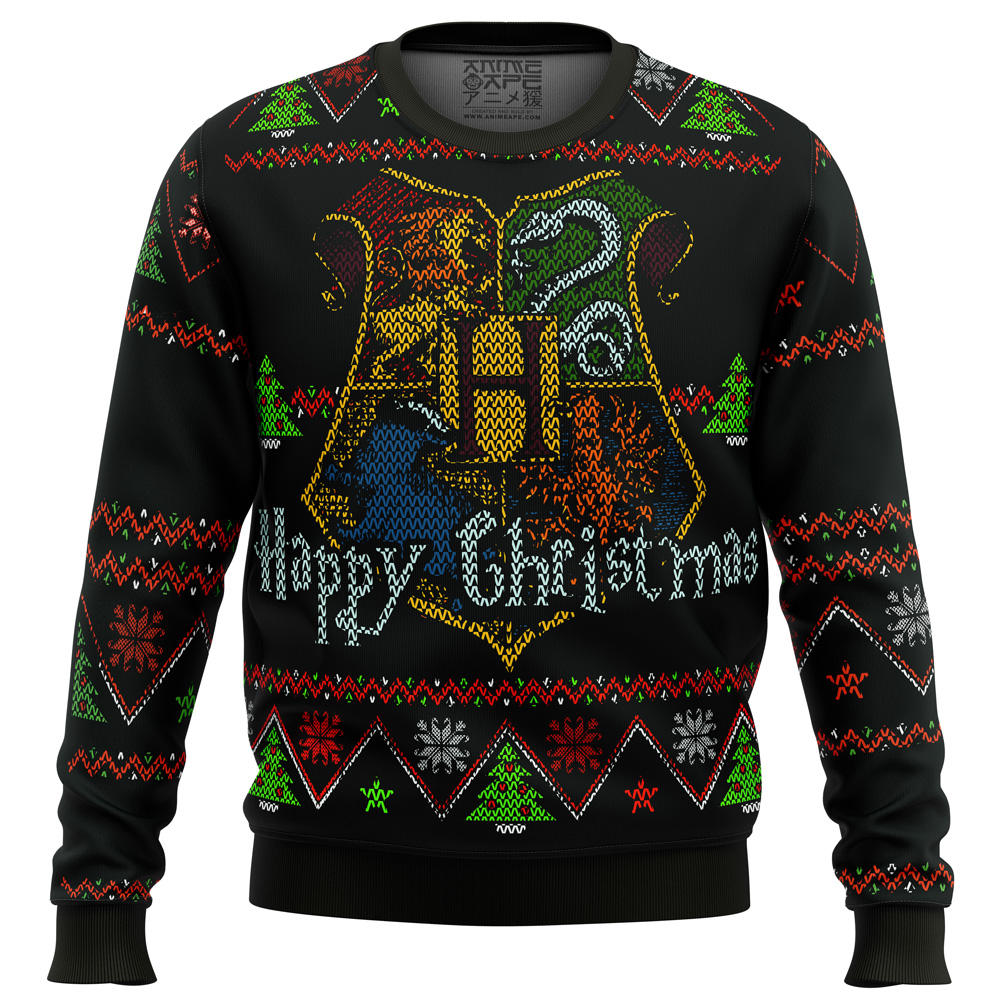 harry potter happy christmas ugly christmas sweater ana2207 3994 - Fandomaniax Store
