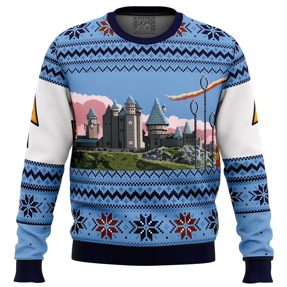 harry potter retro hogwarts ugly christmas sweater ana2207 7246 - Fandomaniax Store