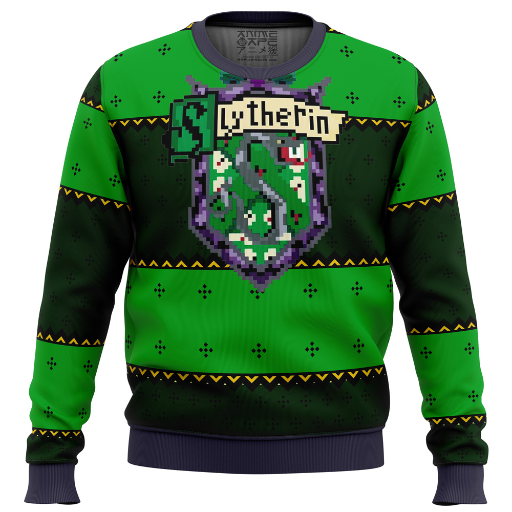 harry potter slytherin ugly christmas sweater ana2207 7407 - Fandomaniax Store