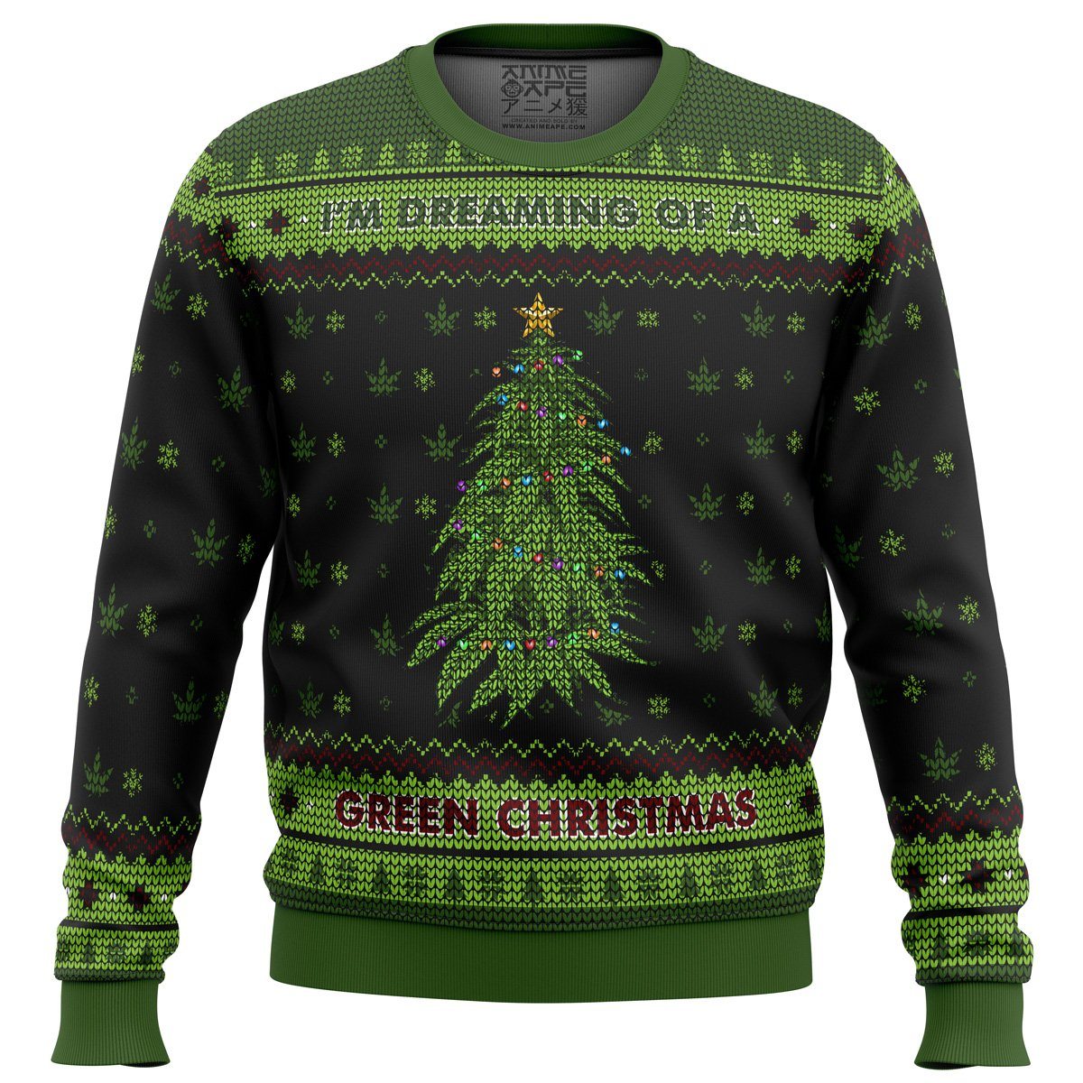 im dreaming of a green christmas ugly christmas sweater ana2207 5650 - Fandomaniax Store