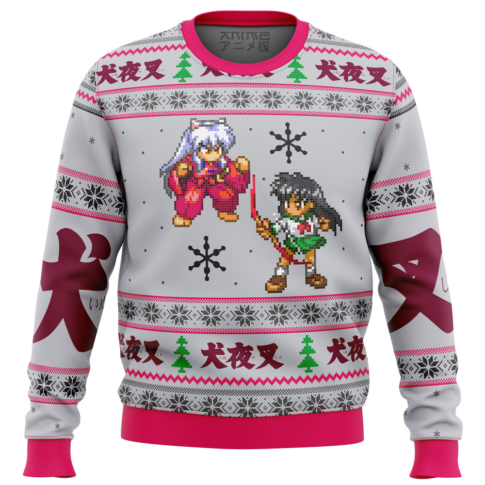 inuyasha and kagome alt ugly christmas sweater ana2207 6061 - Fandomaniax Store