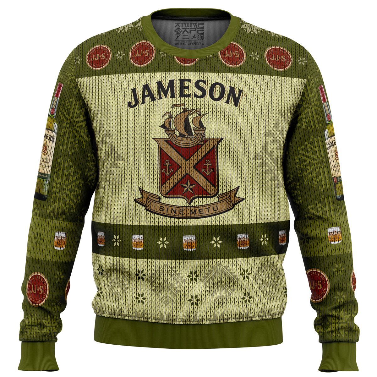 jameson irish whiskey ugly christmas sweater ana2207 2919 - Fandomaniax Store
