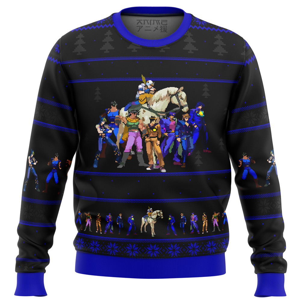 jojos bizzare adventure generations ugly christmas sweater ana2207 3597 - Fandomaniax Store