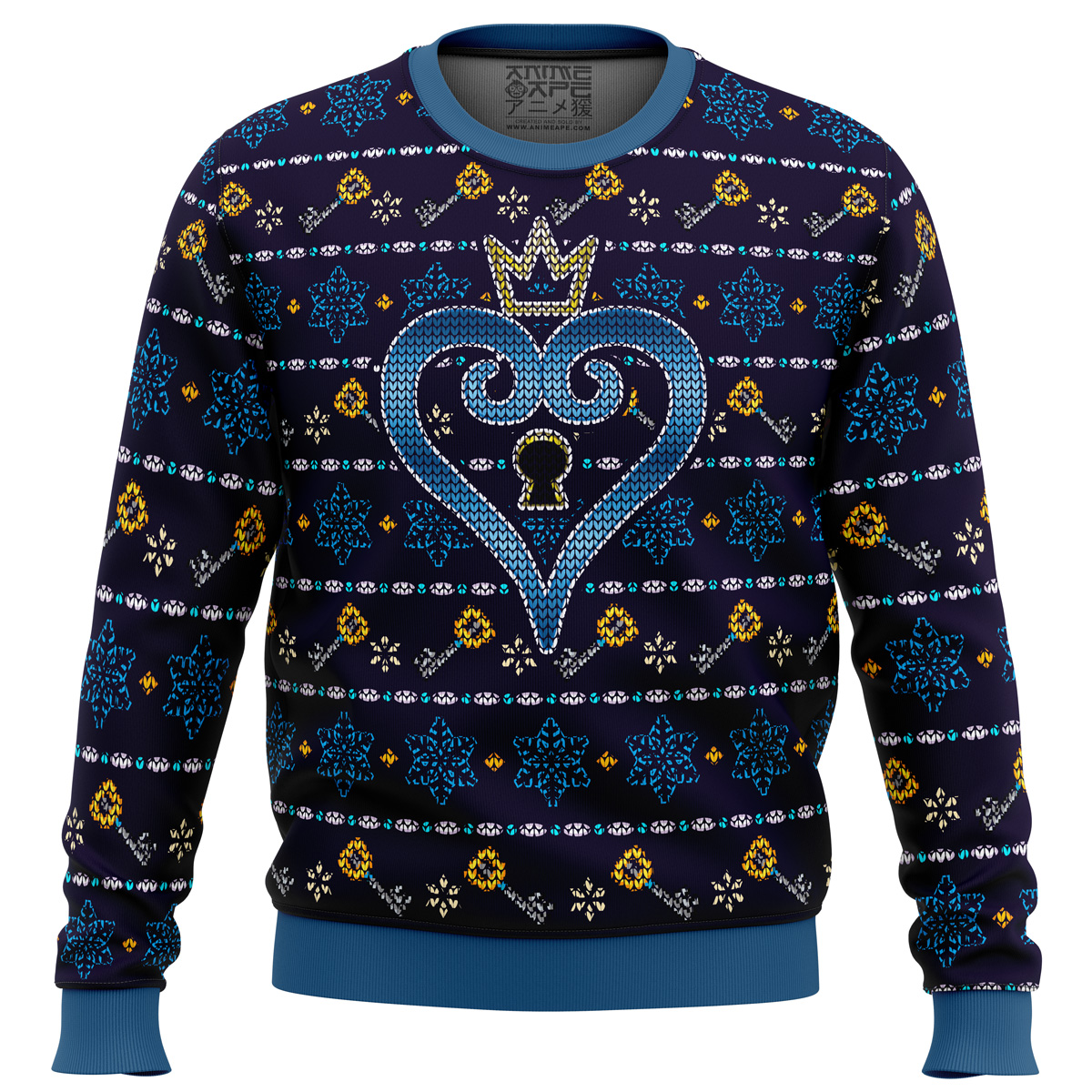 keyblade sora kingdom hearts ugly christmas sweater ana2207 3310 - Fandomaniax Store