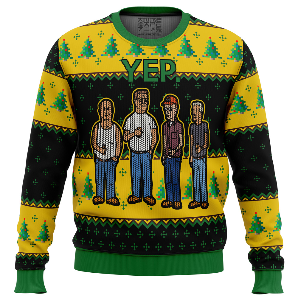 king of the hill yep ugly christmas sweater ana2207 5768 - Fandomaniax Store