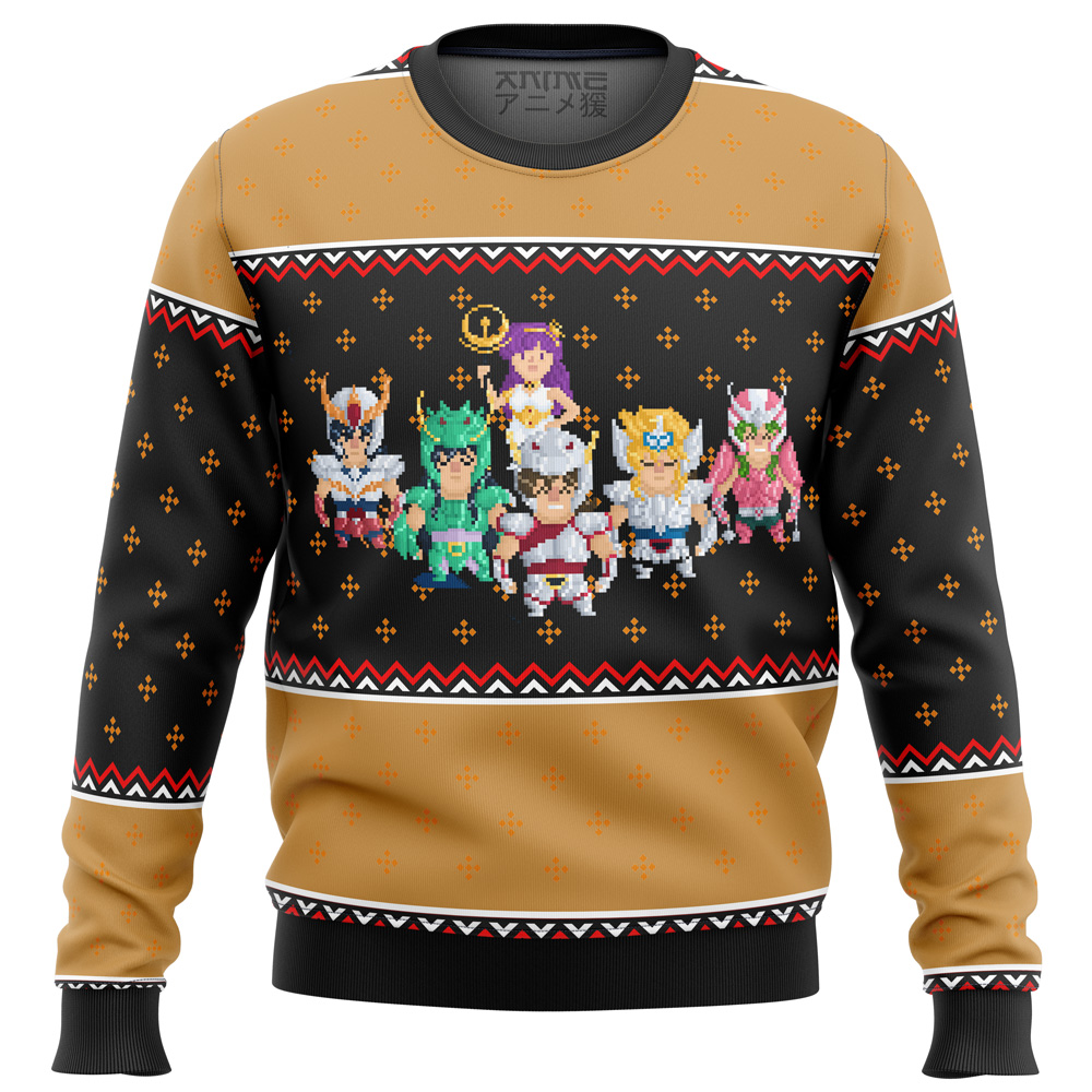 knights of the zodiac st seiya ugly christmas sweater ana2207 7635 - Fandomaniax Store