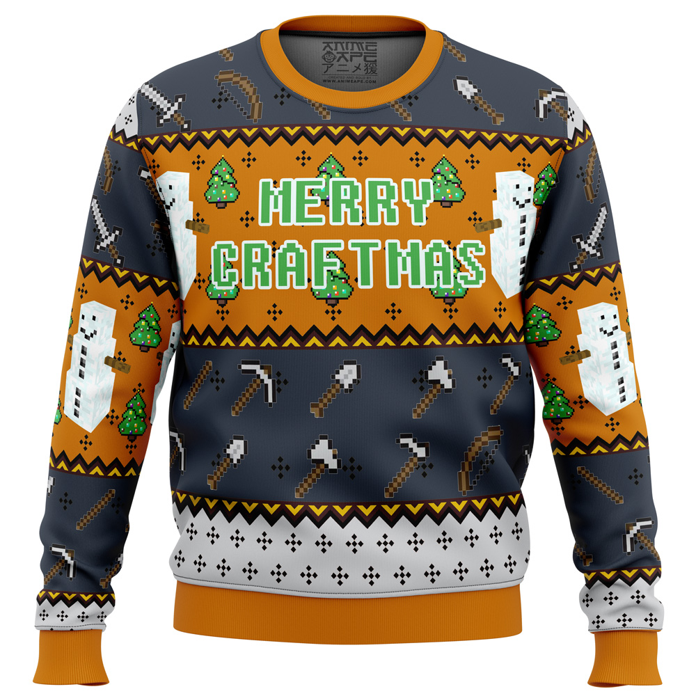 minecraft minecraftmas christmas sweater ana2207 7601 - Fandomaniax Store