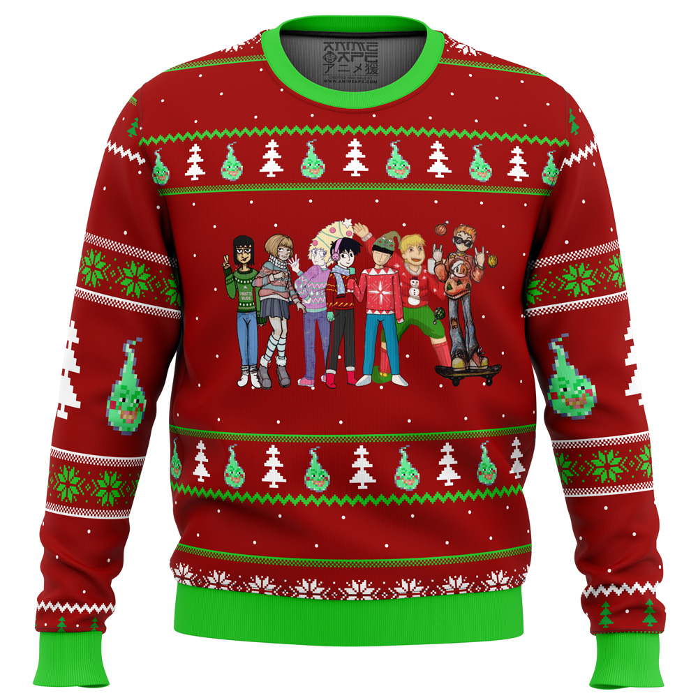 mob psycho 100 holiday ugly christmas sweater ana2207 1384 - Fandomaniax Store