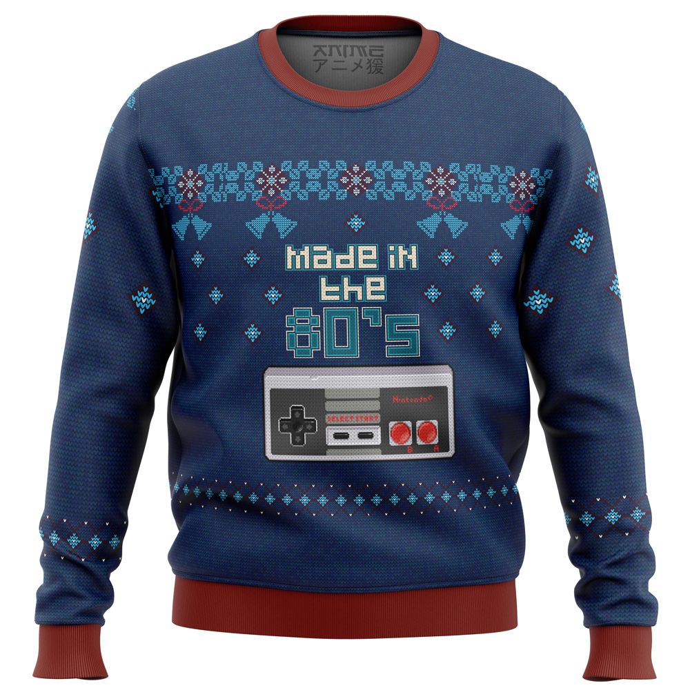 nintendo made in the 80s ugly christmas sweater ana2207 2544 - Fandomaniax Store