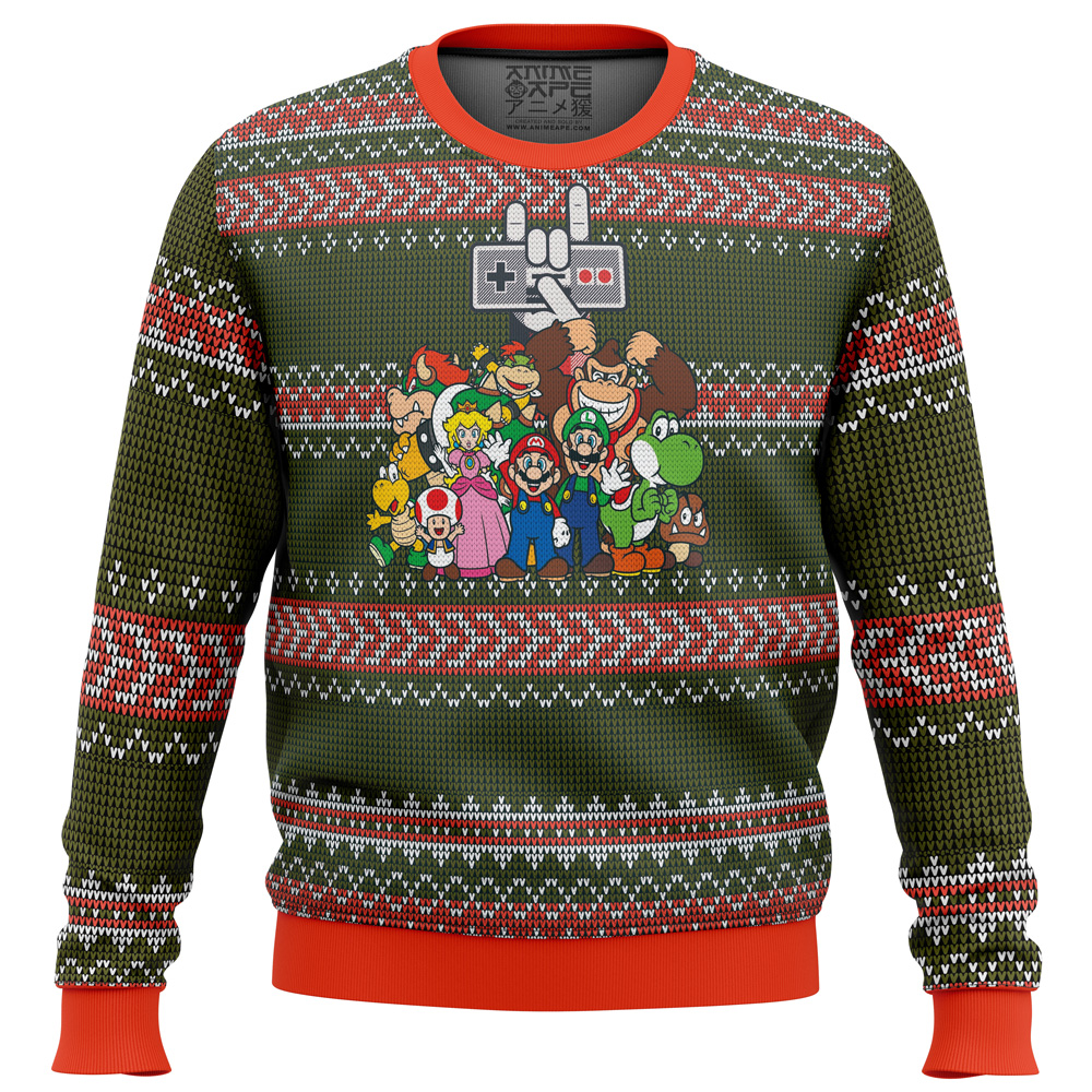 nintendo ugly christmas sweater ana2207 5271 - Fandomaniax Store