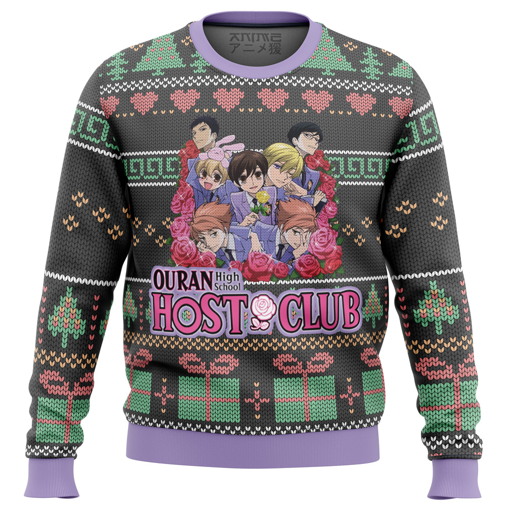 ouran high school alt ugly christmas sweater ana2207 4916 - Fandomaniax Store