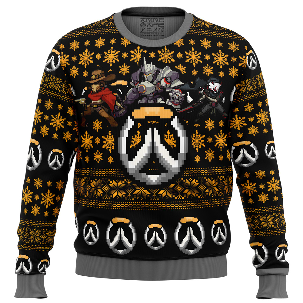 overwatch symbol ugly christmas sweater ana2207 4978 - Fandomaniax Store