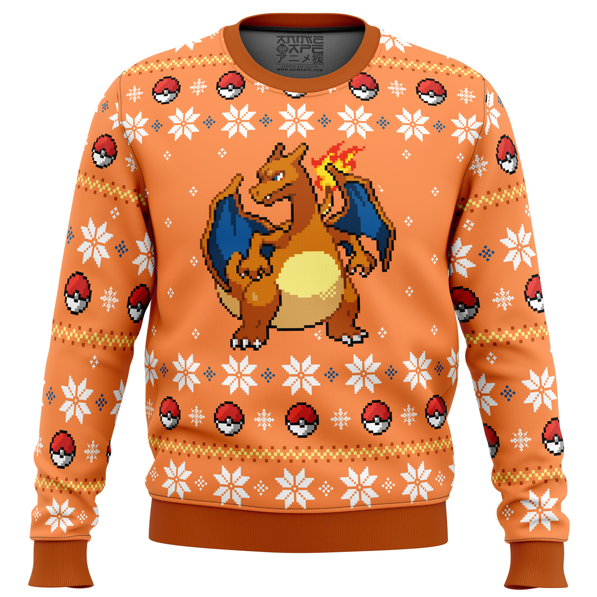 pokemon christmas blaze charizard ugly christmas sweater ana2207 3443 - Fandomaniax Store