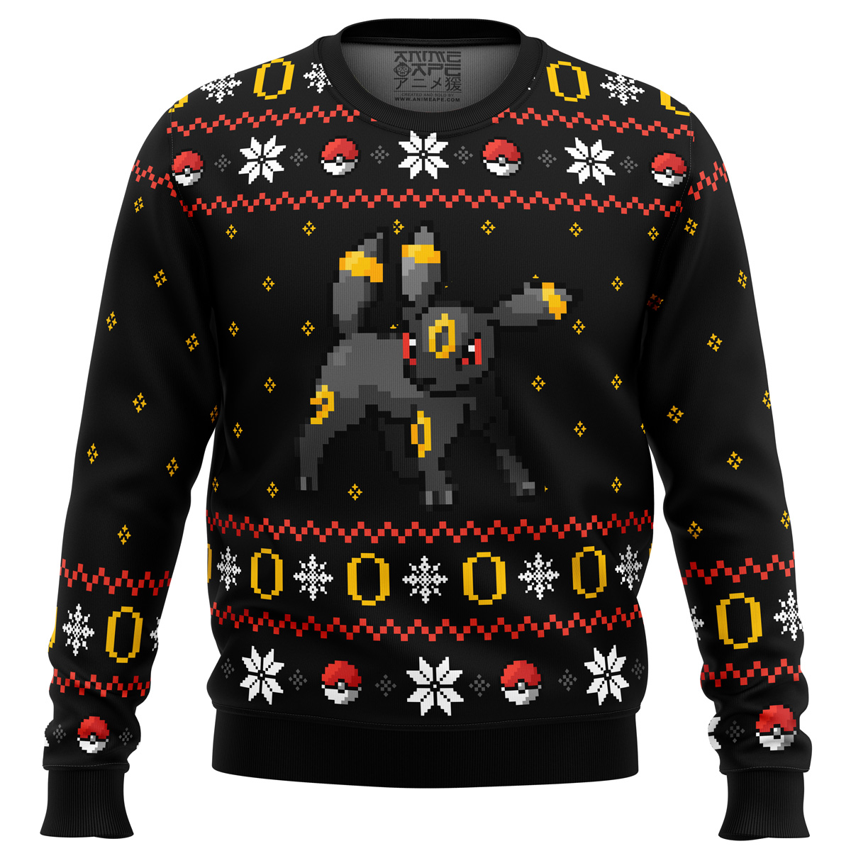 pokemon ring of umbreon ugly christmas sweater ana2207 4979 - Fandomaniax Store