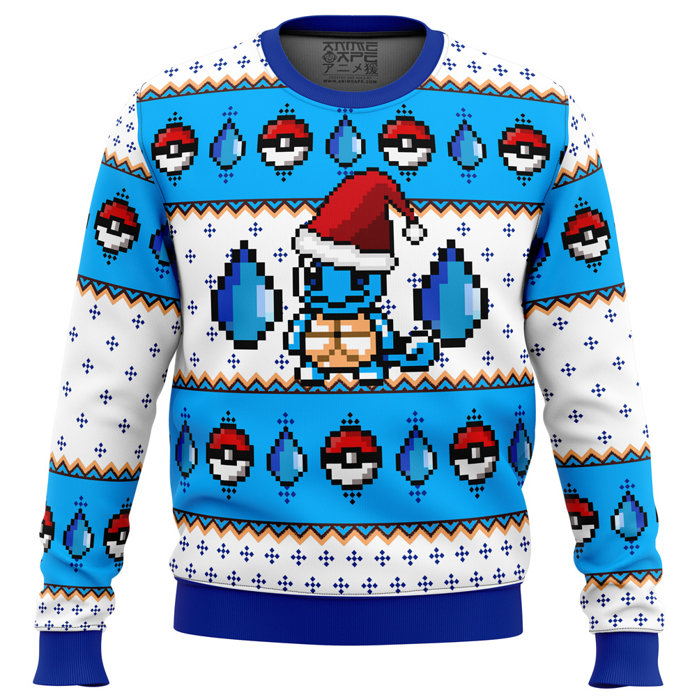pokemon squirtle ugly christmas sweater ana2207 8122 - Fandomaniax Store