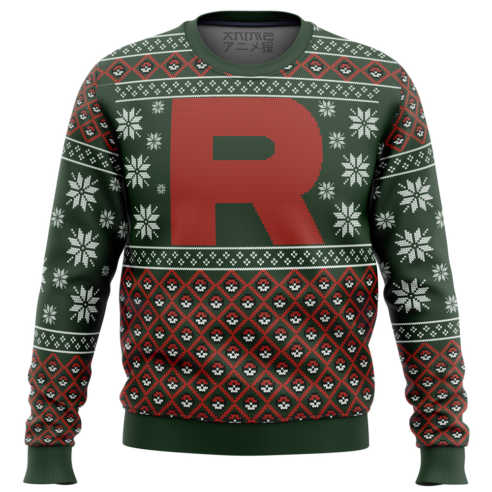 pokemon team rocket ugly christmas sweater ana2207 1261 - Fandomaniax Store