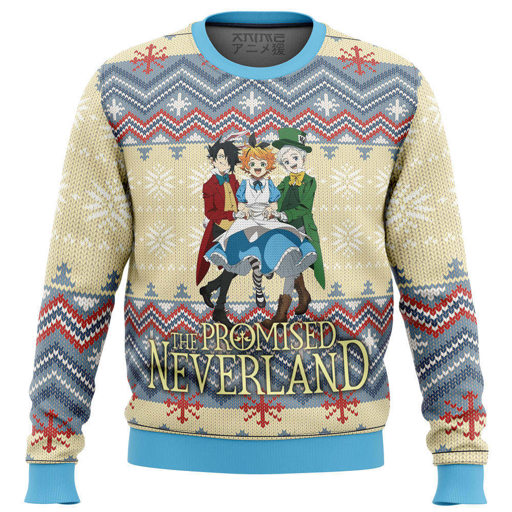 promised neverland alt ugly christmas sweater ana2207 8662 - Fandomaniax Store