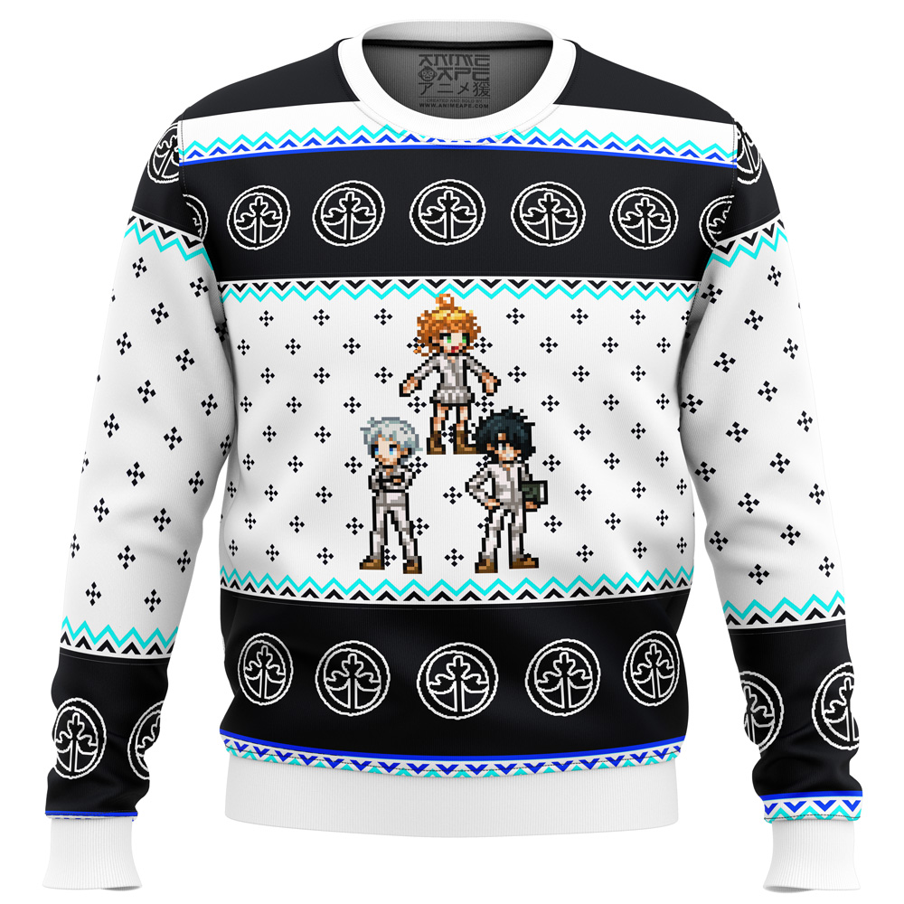 promised neverland sprites ugly christmas sweater ana2207 4526 - Fandomaniax Store