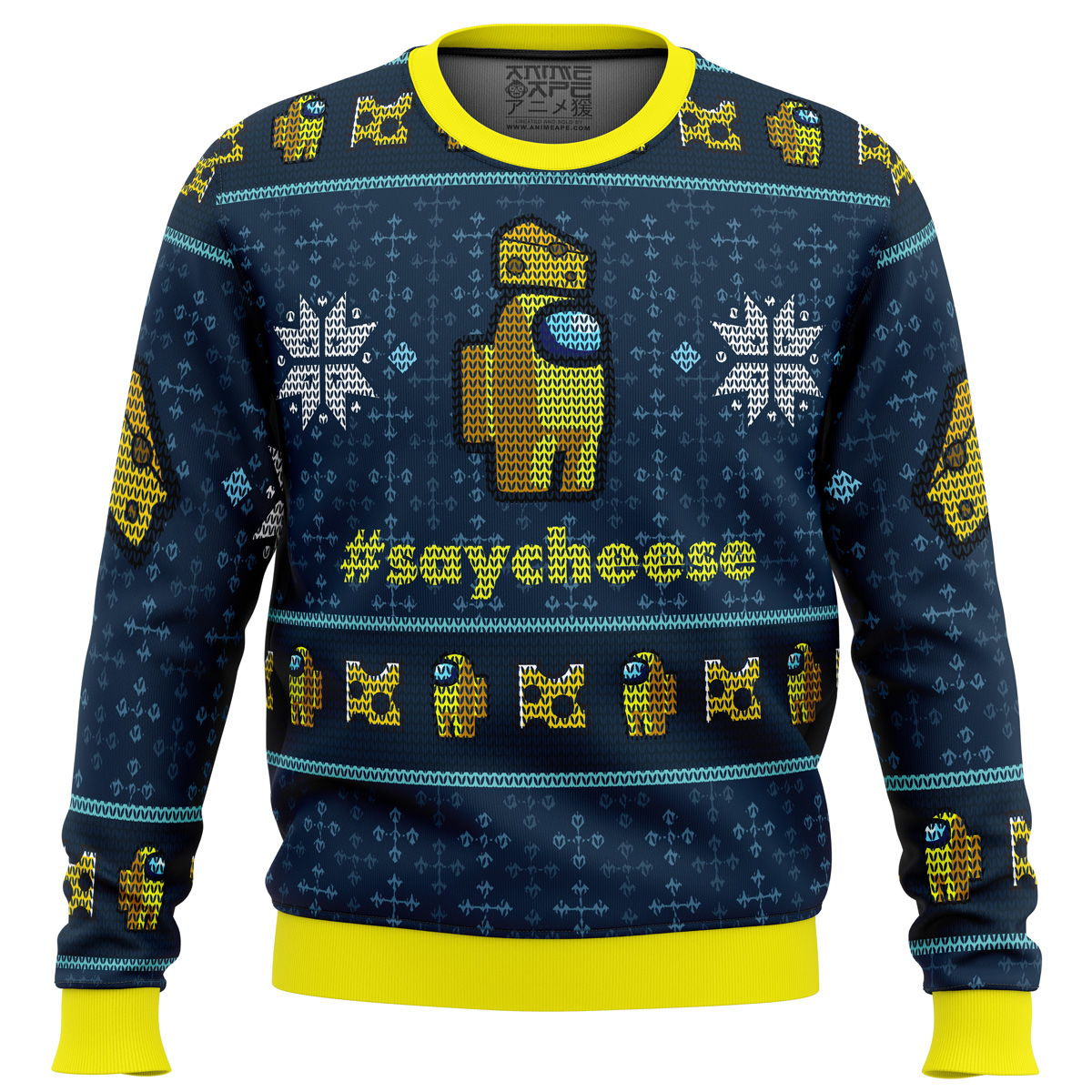 say cheese among us ugly christmas sweater ana2207 2397 - Fandomaniax Store