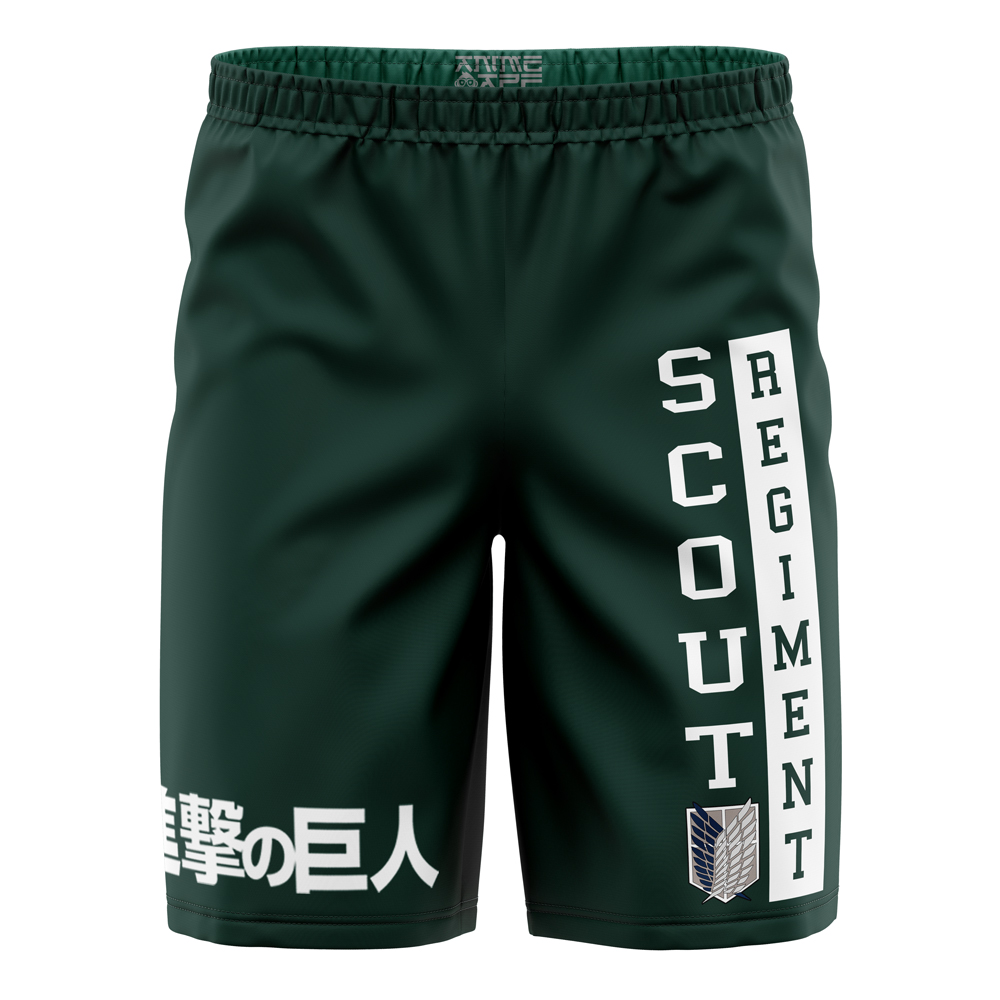 scouting regiment attack on titan athletic shorts ana2207 4875 - Fandomaniax Store